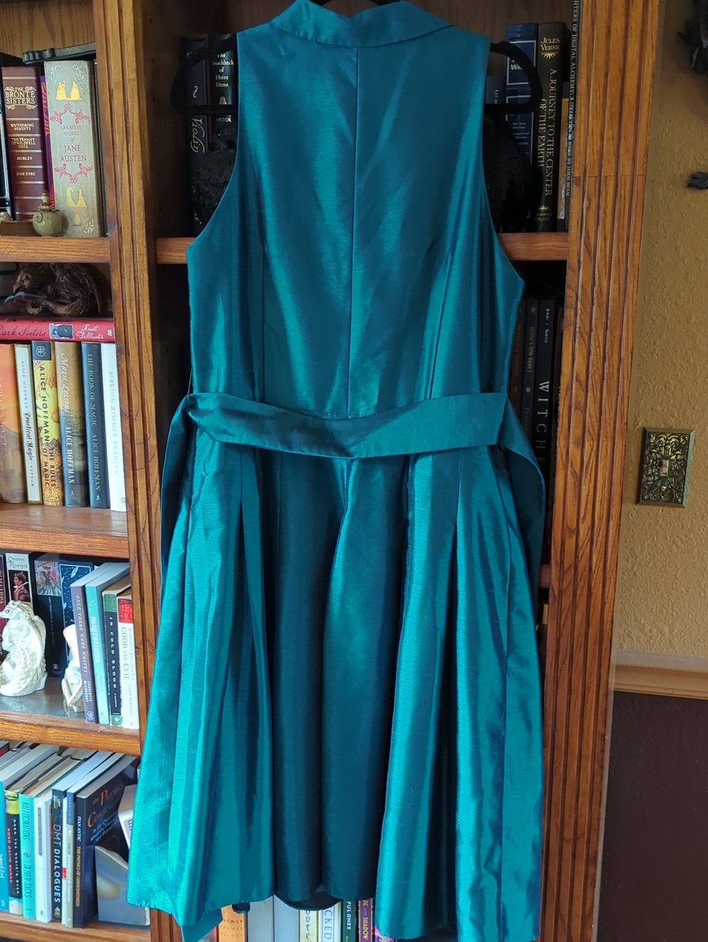 Joneswear Peacock Blue Taffeta Cocktail Dress L/XL - Picture 3 of 6